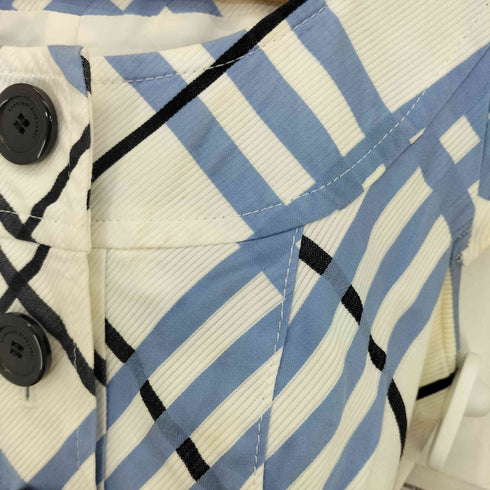 バーバリーブルーレーベル BURBERRY BLUE LABEL 膝丈 ノバチェック 半袖ワンピース レディース JPN:36