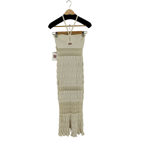 FETICO EMI FUNAYAMA SHEER STRIPE KNIT CAMI DRESS レディース