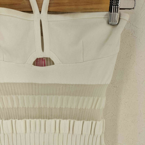 FETICO EMI FUNAYAMA SHEER STRIPE KNIT CAMI DRESS レディース