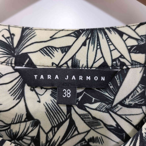 タラジャーモン TARA JARMON 総柄 ノーカラー シャツワンピース レディース JPN:38