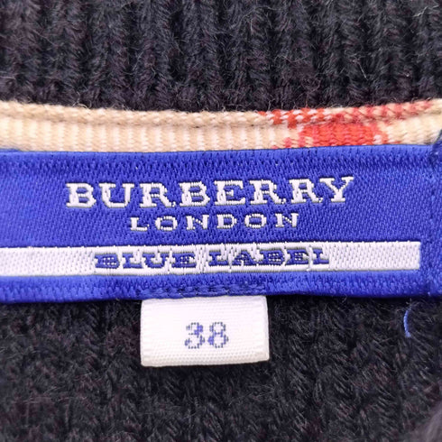 バーバリーブルーレーベル BURBERRY BLUE LABEL パフスリーブ ニットチュニック レディース JPN:38