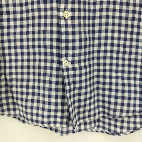 フォーワンセブンバイエディフィス 417 by EDIFICE EXTRA FRENCH LINEN リネン100 L/Sシャツ メンズ JPN:L