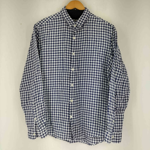 フォーワンセブンバイエディフィス 417 by EDIFICE EXTRA FRENCH LINEN リネン100 L/Sシャツ メンズ JPN:L