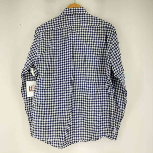 フォーワンセブンバイエディフィス 417 by EDIFICE EXTRA FRENCH LINEN リネン100 L/Sシャツ メンズ JPN:L