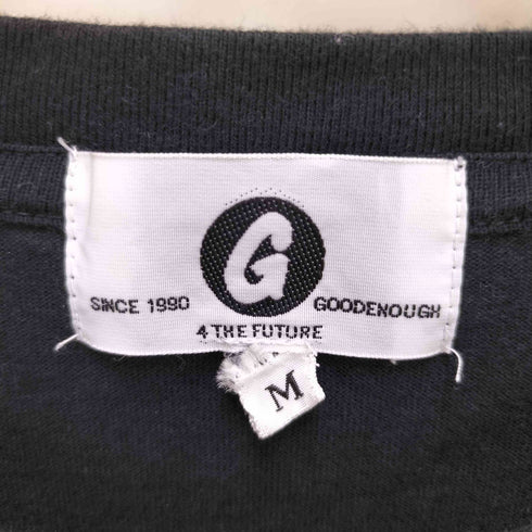 グッドイナフ GOODENOUGH 復刻 GE フェルト 立体 ロゴ クルーネック S/S Tシャツ メンズ JPN:M