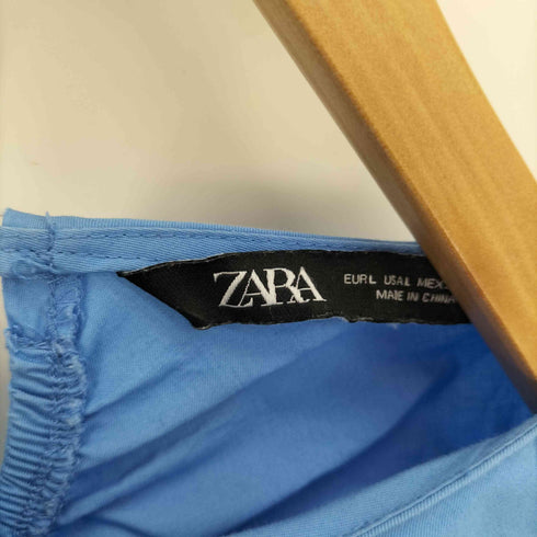 ザラ ZARA パフスリーブ ティアード ワンピース レディース import:L