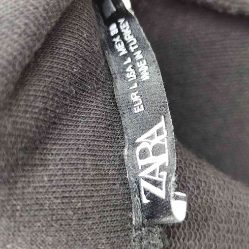 ザラ ZARA Knotted ノット モックネック スウェット ワンピース レディース import:L