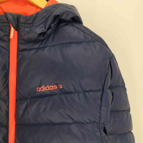 アディダス adidas NEO LABEL ロゴ プリント フーデッド ダウン ジャケット メンズ import:M
