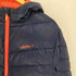 アディダス adidas NEO LABEL ロゴ プリント フーデッド ダウン ジャケット メンズ import:M
