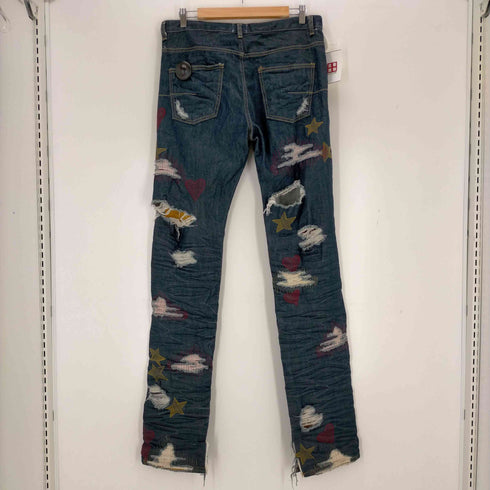 happy people gallery クラッシュ加工デニムパンツ メンズ 34