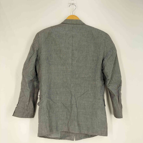 イッセイミヤケ ISSEY MIYAKE 80s DUETRIO 千鳥格子柄 コットンリネン 3Bテーラードジャケット メンズ JPN:S