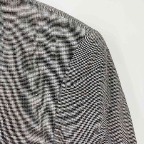 イッセイミヤケ ISSEY MIYAKE 80s DUETRIO 千鳥格子柄 コットンリネン 3Bテーラードジャケット メンズ JPN:S