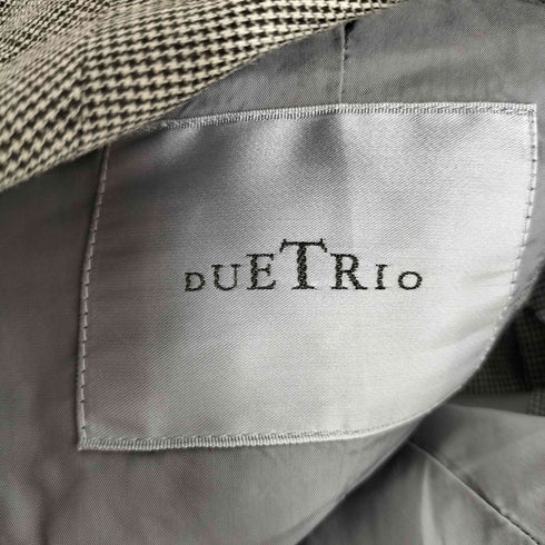 イッセイミヤケ ISSEY MIYAKE 80s DUETRIO 千鳥格子柄 コットンリネン 3Bテーラードジャケット メンズ JPN:S