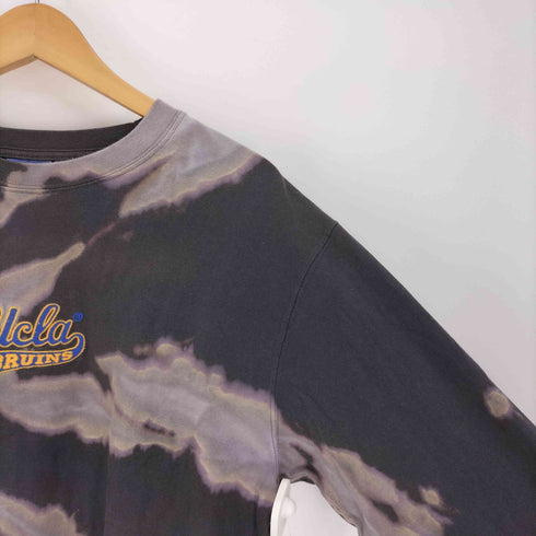 ユーシーエルエー UCLA カレッジ ロゴ 刺繍 タイダイ 総柄 L/S Tシャツ メンズ import:M