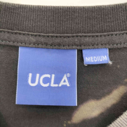 ユーシーエルエー UCLA カレッジ ロゴ 刺繍 タイダイ 総柄 L/S Tシャツ メンズ import:M
