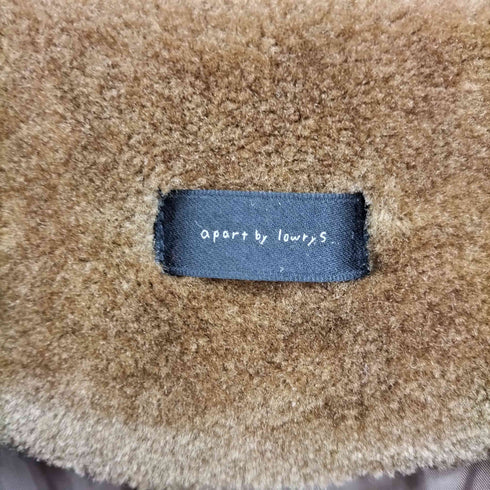 アパートバイローリーズ apart by lowrys ノーカラー ファー ボア コート レディース FREE