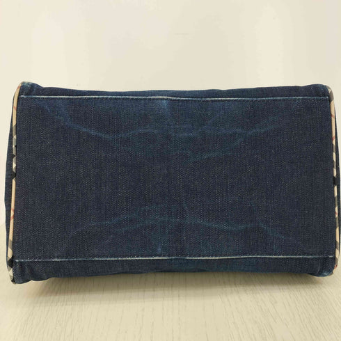 バーバリーブルーレーベル BURBERRY BLUE LABEL ノバチェック デニム ハンドバッグ メンズ