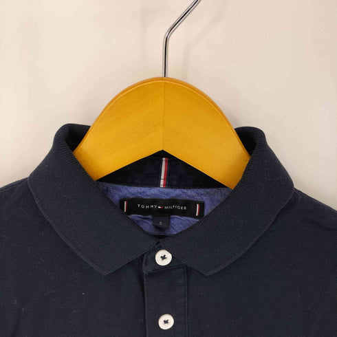 トミーヒルフィガー TOMMY HILFIGER ロゴ刺繍 鹿の子ポロシャツ メンズ import:S