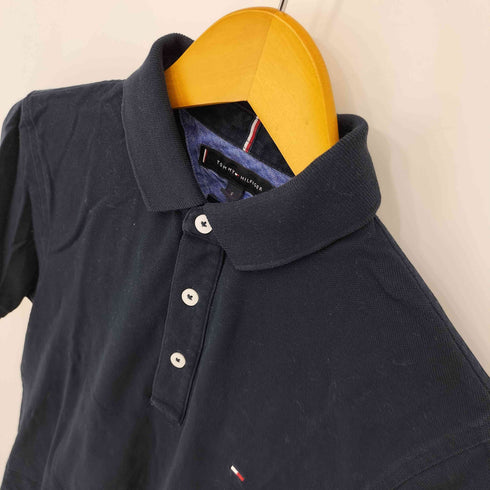 トミーヒルフィガー TOMMY HILFIGER ロゴ刺繍 鹿の子ポロシャツ メンズ import:S