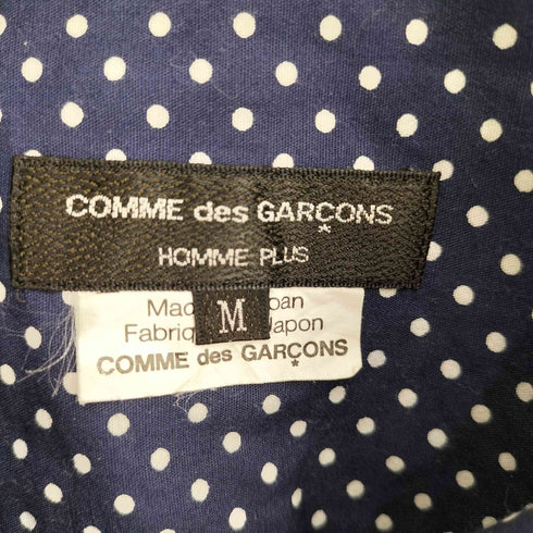 コムデギャルソンオムプリュス COMME des GARCONS HOMME PLUS 10SS Random Collage ランダムコラージュ期 チエックポケット パッチワーク ドット柄 半袖シャツ メンズ JPN:M