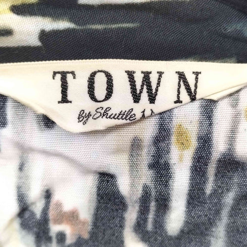 TOWN 総柄 S/S シャツワンピース レディース JPN:XS