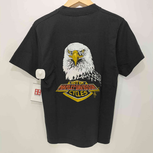 スクリーンスターズ SCREEN STARS 90S USA製 シングルステッチ 綿ポリ 鷲 バックプリント S/S クルーネック Tシャツ @Harley-Davidson メンズ import:S