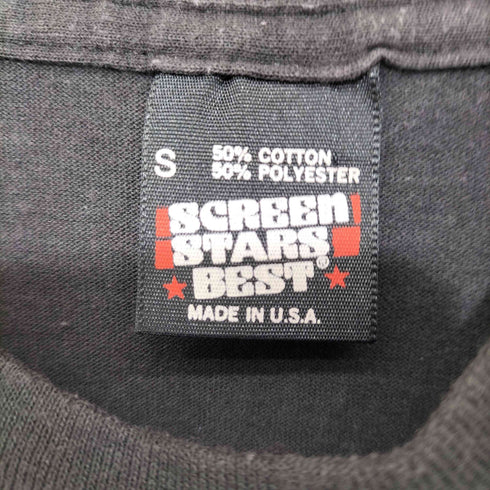 スクリーンスターズ SCREEN STARS 90S USA製 シングルステッチ 綿ポリ 鷲 バックプリント S/S クルーネック Tシャツ @Harley-Davidson メンズ import:S