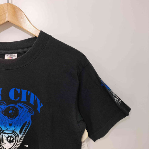 フルーツオブザルーム FRUIT OF THE LOOM 90S メキシコ製 シングルステッチ SIN CITY CYCLES 両面プリント S/S クルーネックTシャツ メンズ import:S