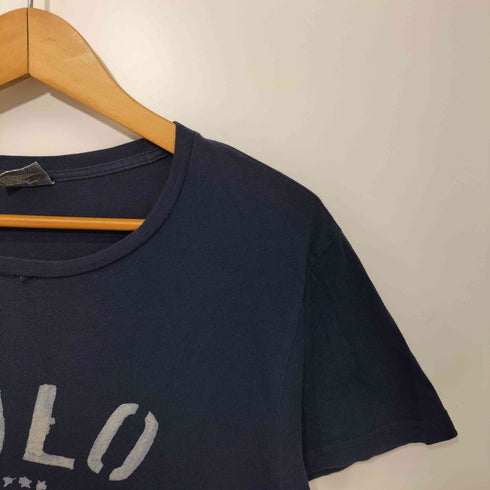 ポロバイラルフローレン Polo by RALPH LAUREN 90S エンブレム ロゴ S/S クルーネック Tシャツ メンズ import:M