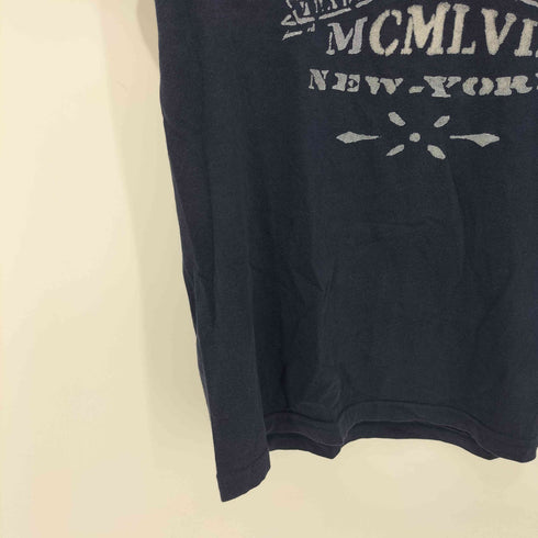 ポロバイラルフローレン Polo by RALPH LAUREN 90S エンブレム ロゴ S/S クルーネック Tシャツ メンズ import:M