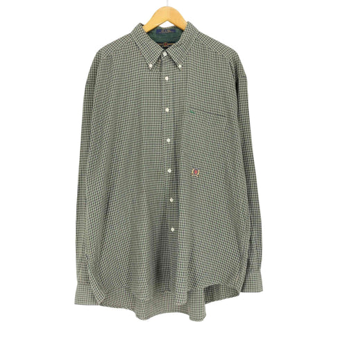 トミーヒルフィガーゴルフ TOMMY HILFIGER GOLF チェック柄オックスフォードシャツ メンズ JPN:XL