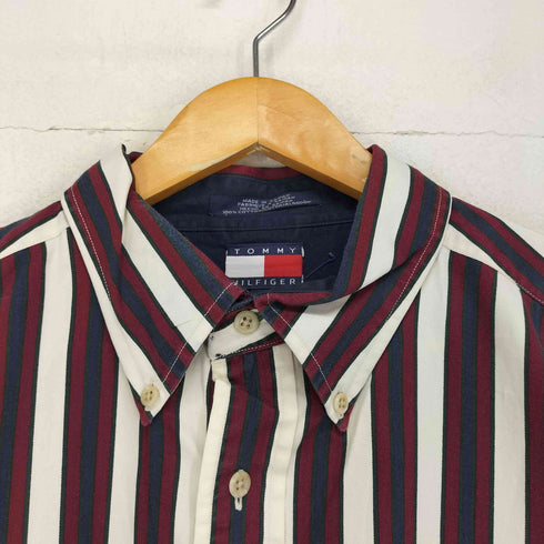 トミーヒルフィガー TOMMY HILFIGER ストライプ柄オックスフォードシャツ メンズ JPN:XL