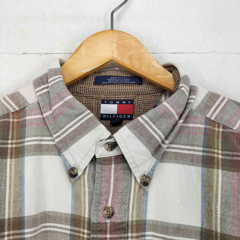 トミーヒルフィガー TOMMY HILFIGER チェック柄オックスフォードシャツ メンズ JPN:XL