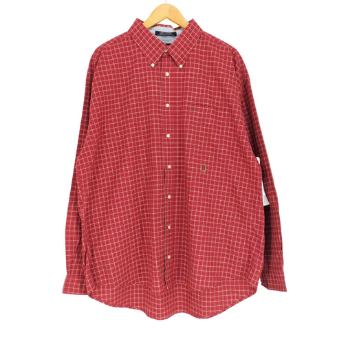 トミーヒルフィガー TOMMY HILFIGER チェック柄オックスフォードシャツ メンズ JPN:XXL