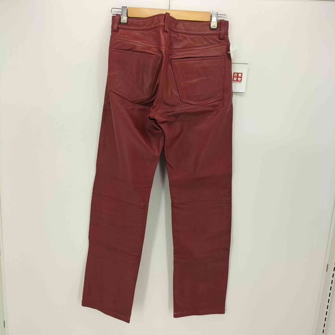 アールニューボールド R.NEWBOLD カウレザー ストレート パンツ メンズ US:28-29