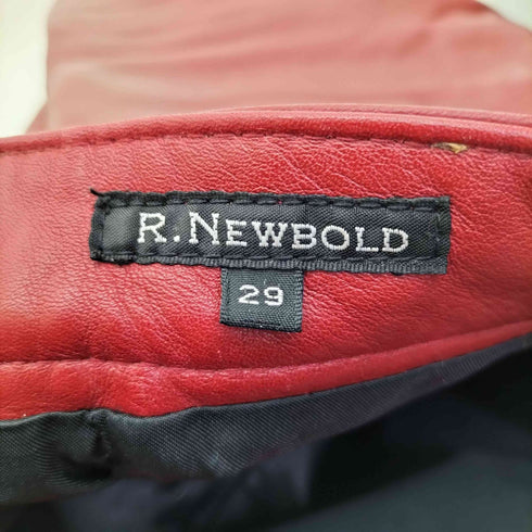 アールニューボールド R.NEWBOLD カウレザー ストレート パンツ メンズ US:28-29