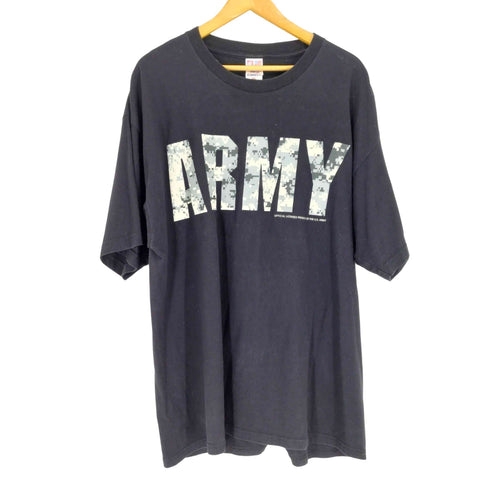 ベイサイド BAYSIDE ARMY フロントプリントクルーネックTシャツ メンズ 2XL