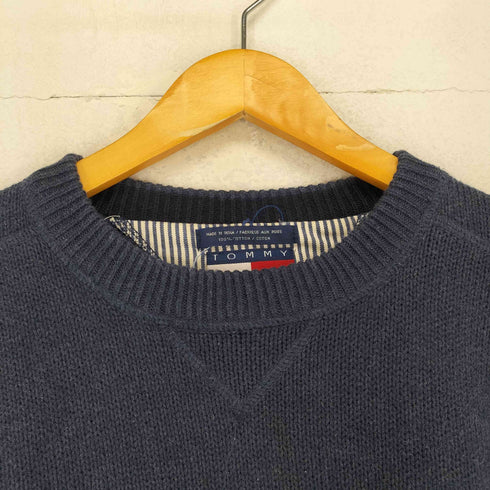 トミーヒルフィガー TOMMY HILFIGER ロゴ刺繍コットンニット メンズ JPN:L