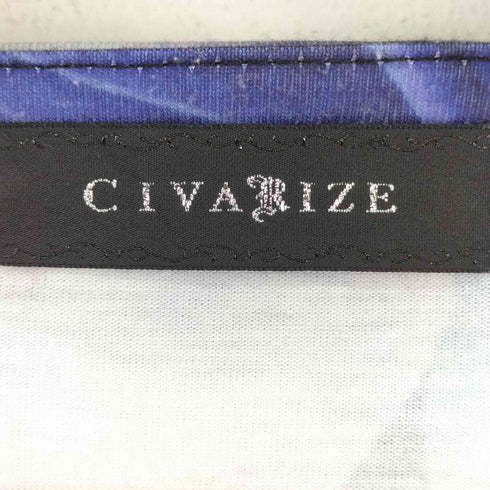 シヴァーライズ CIVARIZE 総柄 S/S ドレープカットソー メンズ JPN:44