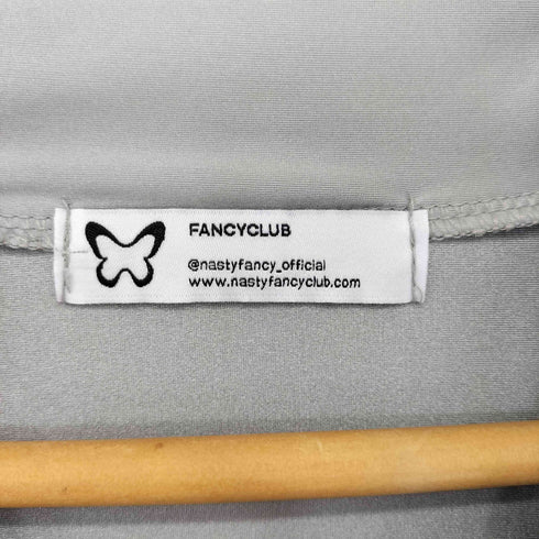 FANCY CLUB ロゴプリント ジップパーカー レディース