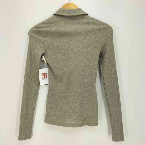 ザラ ZARA メタリック ポロネック Tシャツ レディース import:S