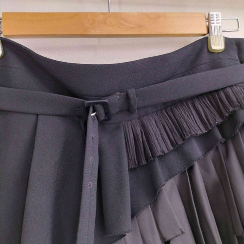 ザラ ZARA ポリ ベルテッド ミニワイドスカート レディース JPN:M