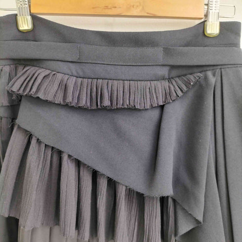 ザラ ZARA ポリ ベルテッド ミニワイドスカート レディース JPN:M