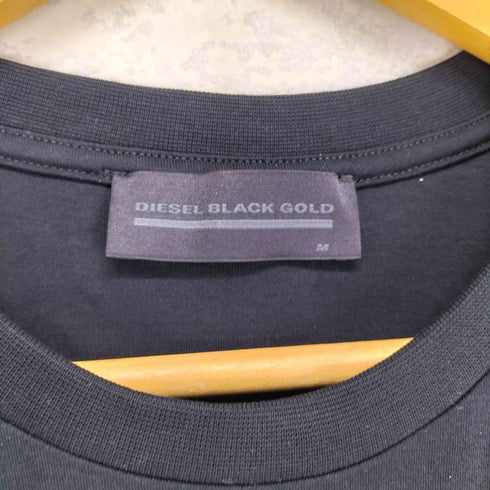 ディーゼルブラックゴールド DIESEL BLACK GOLD フェイスデザイン刺繍Tシャツ メンズ M