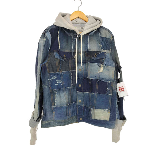 ディーゼル DIESEL D-OWNHILL55 パッチワークデニムジャケット メンズ L