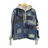 ディーゼル DIESEL D-OWNHILL55 パッチワークデニムジャケット メンズ L