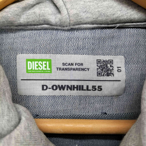 ディーゼル DIESEL D-OWNHILL55 パッチワークデニムジャケット メンズ L