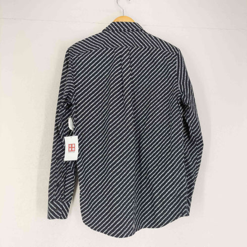 ディーゼル DIESEL PENN-COPY 総柄ストライプシャツ メンズ S