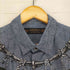 ネイバーフッド NEIGHBORHOOD 16SS SHRUNKEN/C-SHIRT.LS フロントプリント レギュラーカラー デニムシャンブレー 長袖シャツ メンズ JPN:M
