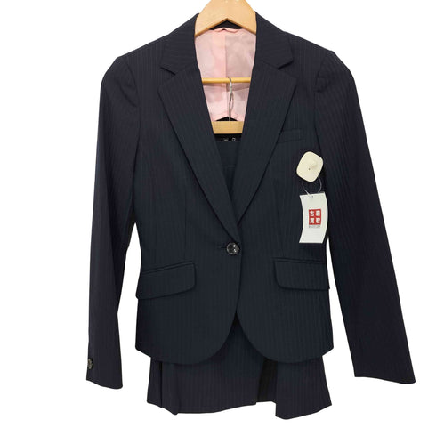 パーフェクトスーツファクトリー P.S.FA Perfect Suit FActory ストライプ スーツ スカート セットアップ レディース バスト83 ヒップ91 身長158